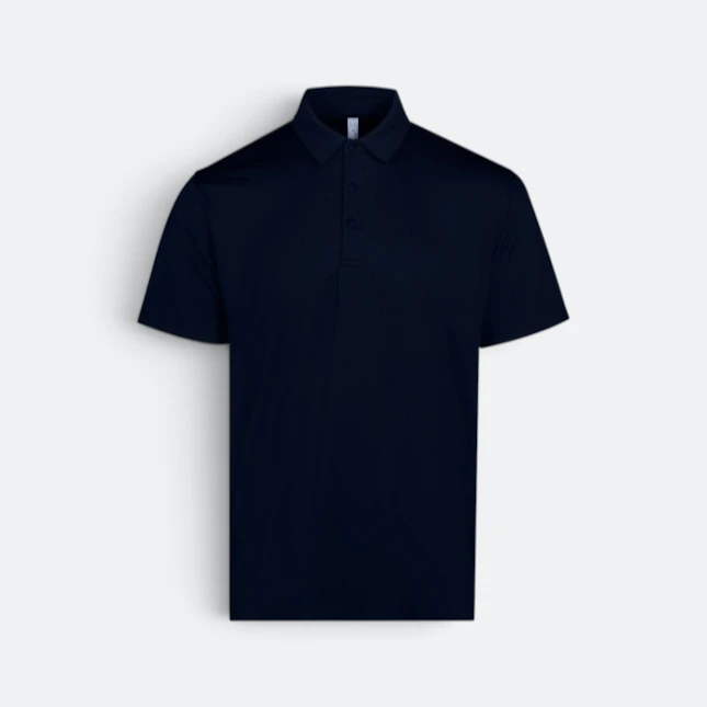 Mf02 premium dry fit short sleeve polo shirt navy colour view