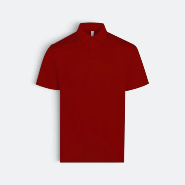 Mf02 premium dry fit short sleeve polo shirt red colour view