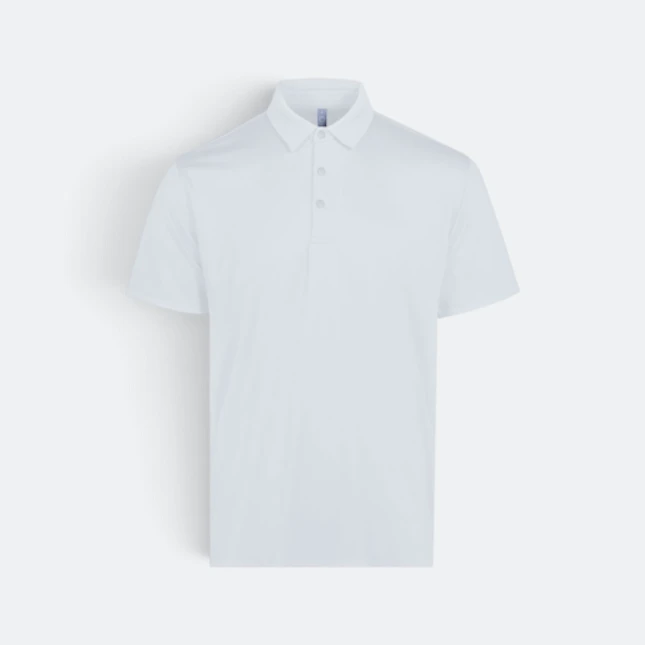 Mf02 premium dry fit short sleeve polo shirt white colour view