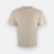Ot01 oversized cotton short sleeve basic t-shirt sand colour view