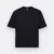 Ot02 oversized premium cotton basic t-shirt black colour view