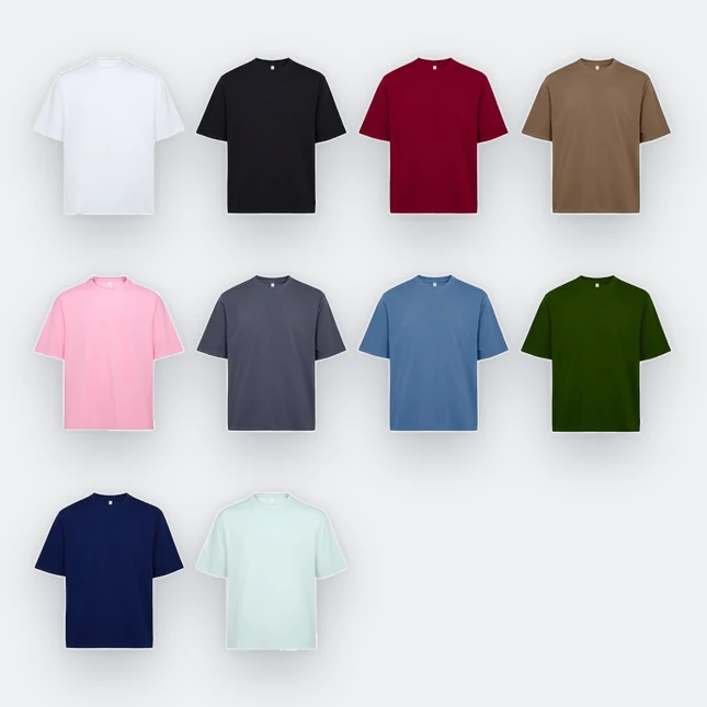 Ot02 oversized premium cotton basic t-shirt all colours