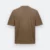 Ot02 oversized premium cotton basic t-shirt khaki back view