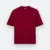 Ot02 oversized premium cotton basic t-shirt maroon colour view