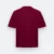 Ot02 oversized premium cotton basic t-shirt maroon back view