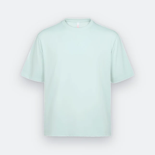 Ot02 oversized premium cotton basic t-shirt mint colour view