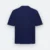 Ot02 oversized premium cotton basic t-shirt navy pro back view