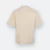Ot03 oversized premium cotton basic t-shirt beige cream back view
