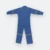 Ov02 cotton coverall with reflective tape light blue back view