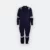 Ov02 cotton coverall with reflective tape navy colour view