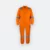 Ov02 cotton coverall with reflective tape orange colour view