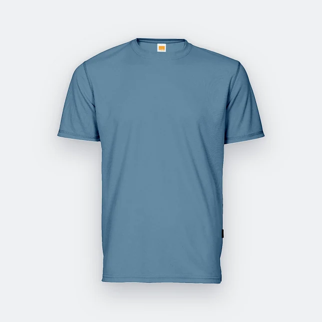 QD04 Quick Dry Short Sleeve Basic T-Shirt Air Force Blue Qd04 quick dry short sleeve basic t-shirt air force blue colour view