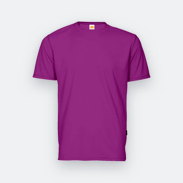 QD04 Quick Dry Short Sleeve Basic T-Shirt Dark Purple Qd04 quick dry short sleeve basic t-shirt dark purple colour view