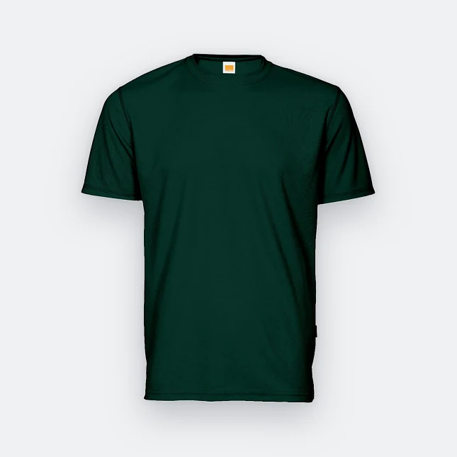 QD04 Quick Dry Short Sleeve Basic T-Shirt Forest Green Qd04 quick dry short sleeve basic t-shirt forest green colour view