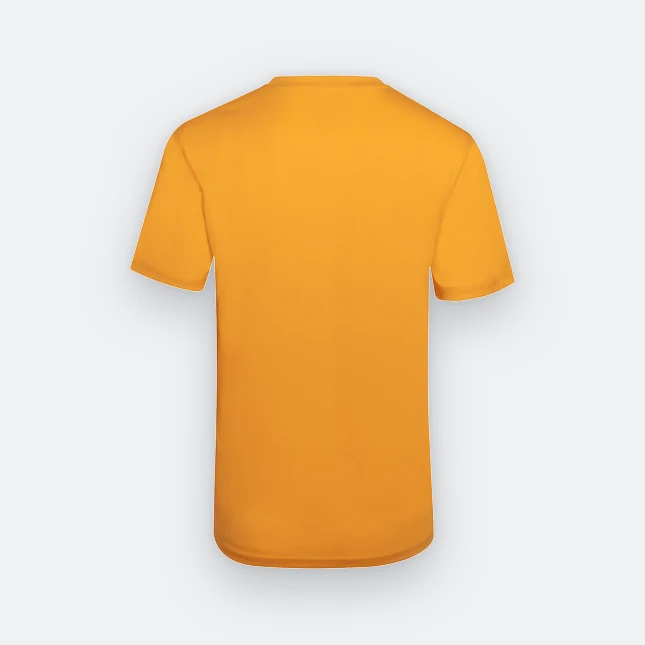 QD04 Quick Dry Short Sleeve Basic T-Shirt Gold Qd04 quick dry short sleeve basic t-shirt gold back view