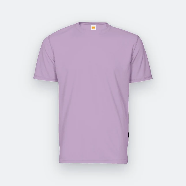 QD04 Quick Dry Short Sleeve Basic T-Shirt Light Purple Qd04 quick dry short sleeve basic t-shirt light purple colour view