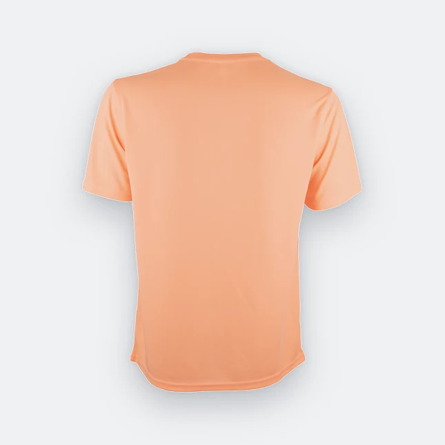 QD04 Quick Dry Short Sleeve Basic T-Shirt Light Salmon Qd04 quick dry short sleeve basic t-shirt light salmon back view