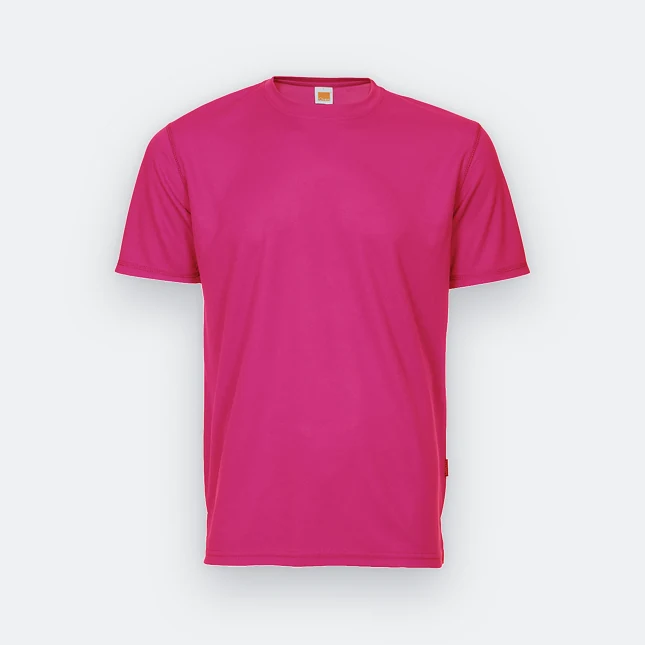 QD04 Quick Dry Short Sleeve Basic T-Shirt Magenta Qd04 quick dry short sleeve basic t-shirt magenta colour view