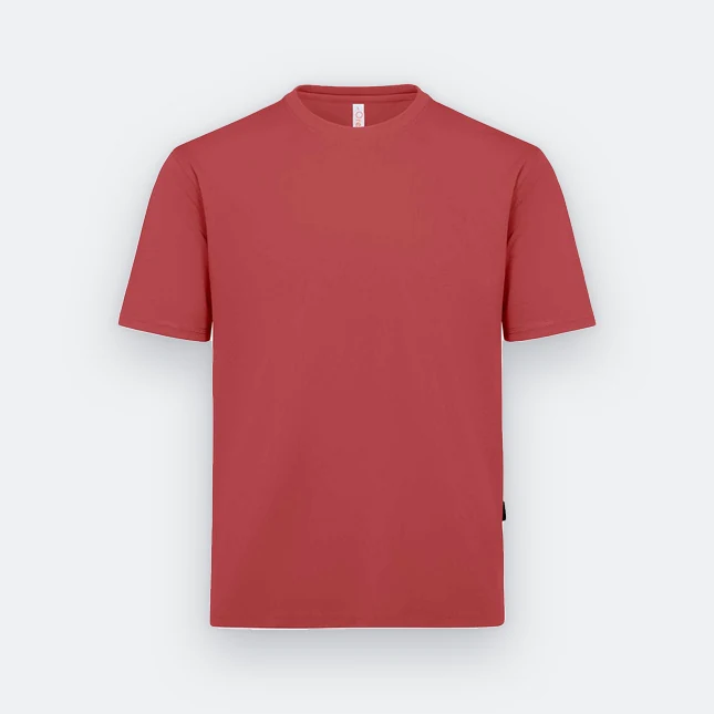 QD04 Quick Dry Short Sleeve Basic T-Shirt Melon Red Qd04 quick dry short sleeve basic t-shirt melon red colour view