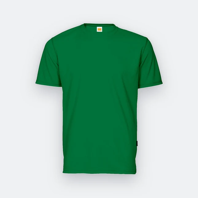 QD04 Quick Dry Short Sleeve Basic T-Shirt Milo Green Qd04 quick dry short sleeve basic t-shirt milo green colour view