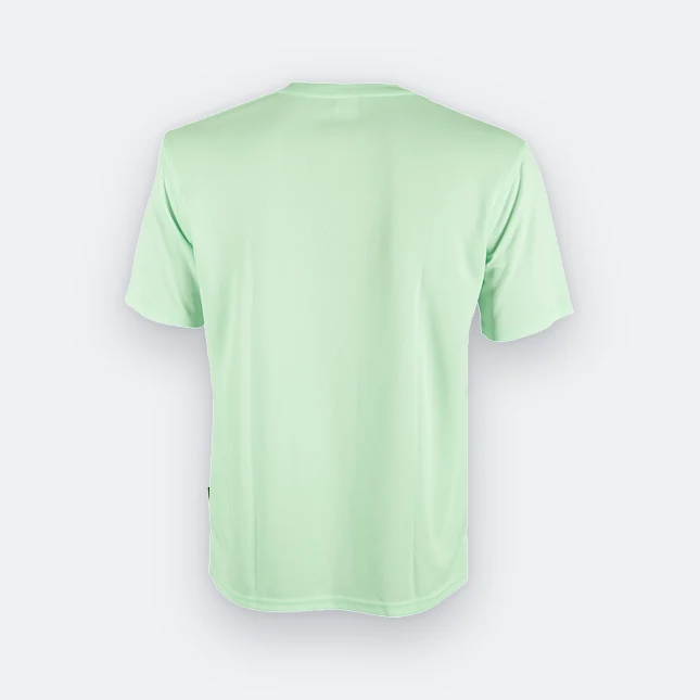 QD04 Quick Dry Short Sleeve Basic T-Shirt Mint Qd04 quick dry short sleeve basic t-shirt mint back view