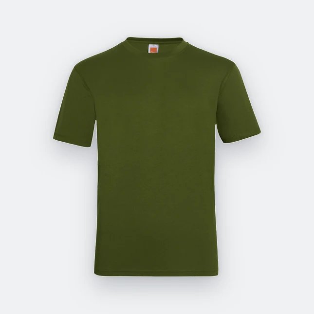 QD04 Quick Dry Short Sleeve Basic T-Shirt Olive Qd04 quick dry short sleeve basic t-shirt olive colour view