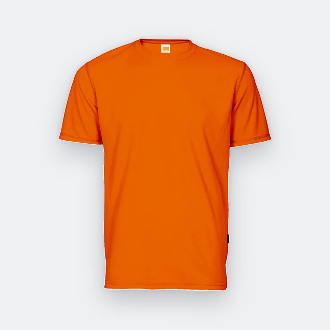 QD04 Quick Dry Short Sleeve Basic T-Shirt Orange Qd04 quick dry short sleeve basic t-shirt orange colour view