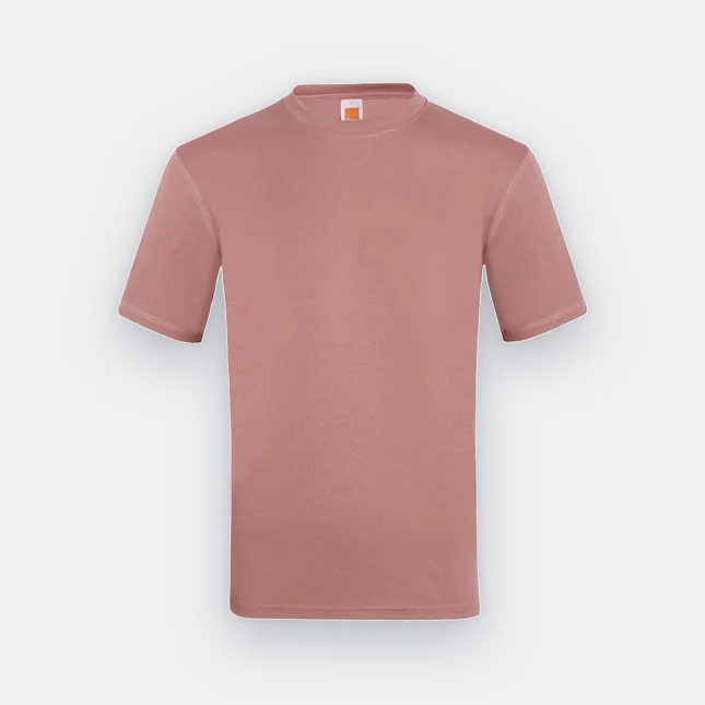 QD04 Quick Dry Short Sleeve Basic T-Shirt Rose Dawn Qd04 quick dry short sleeve basic t-shirt rose dawn colour view