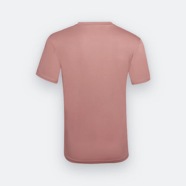 QD04 Quick Dry Short Sleeve Basic T-Shirt Rose Dawn Qd04 quick dry short sleeve basic t-shirt rose dawn back view