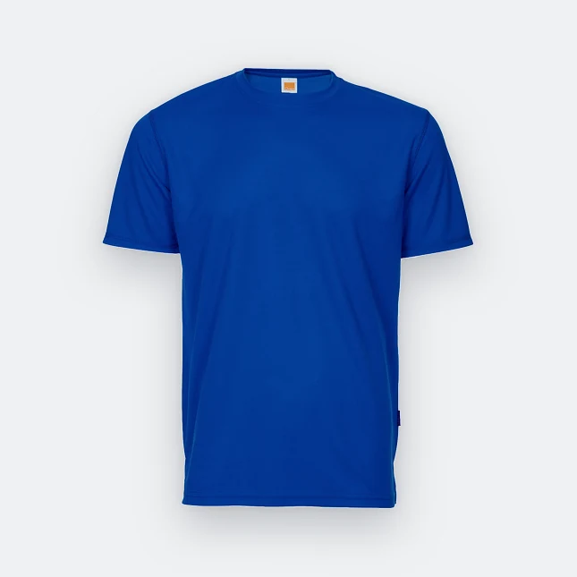 QD04 Quick Dry Short Sleeve Basic T-Shirt Royal Qd04 quick dry short sleeve basic t-shirt royal colour view