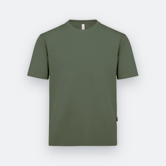 QD04 Quick Dry Short Sleeve Basic T-Shirt Sage Green Qd04 quick dry short sleeve basic t-shirt sage green colour view
