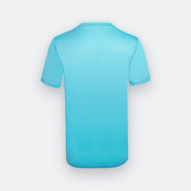 QD04 Quick Dry Short Sleeve Basic T-Shirt Tiffany Blue Qd04 quick dry short sleeve basic t-shirt tiffany blue back view
