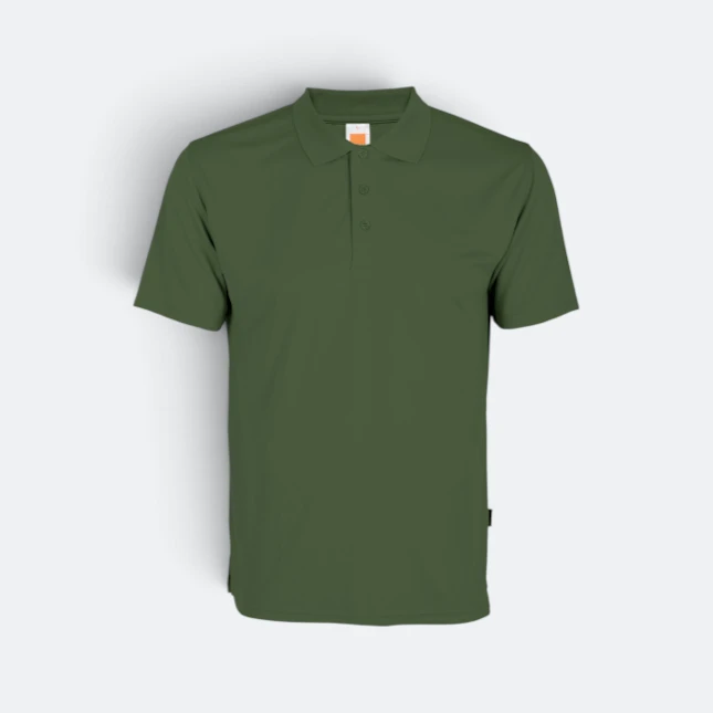 Qd06 quick dry short sleeve basic polo army green colour view