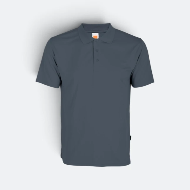 Qd06 quick dry short sleeve basic polo dark grey colour view