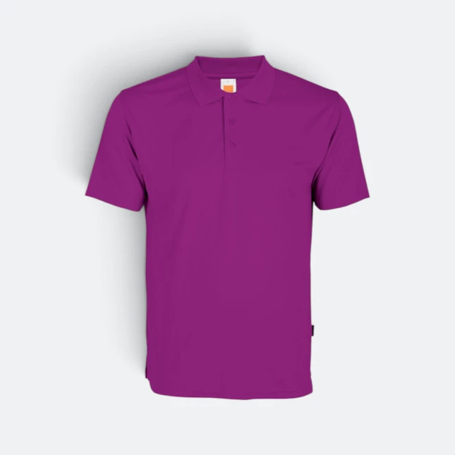 Qd06 quick dry short sleeve basic polo dark purple colour view