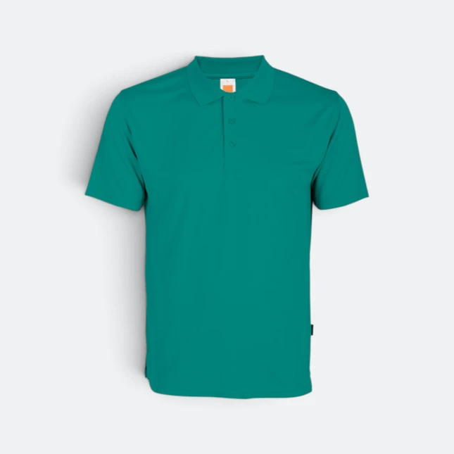 Qd06 quick dry short sleeve basic polo emerald colour view