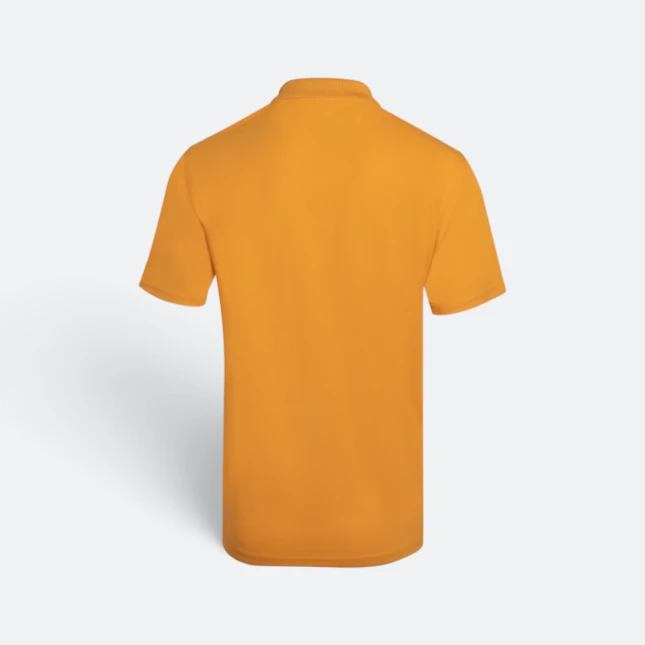 Qd06 quick dry short sleeve basic polo gold back view