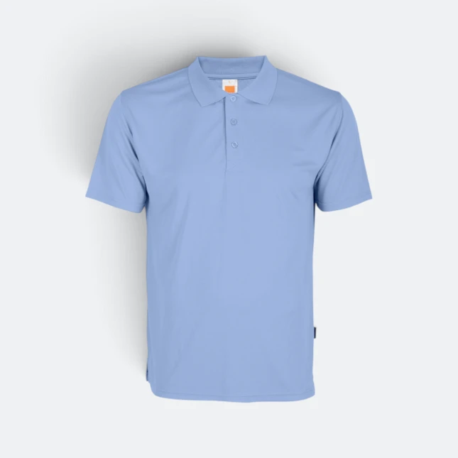 Qd06 quick dry short sleeve basic polo light blue colour view