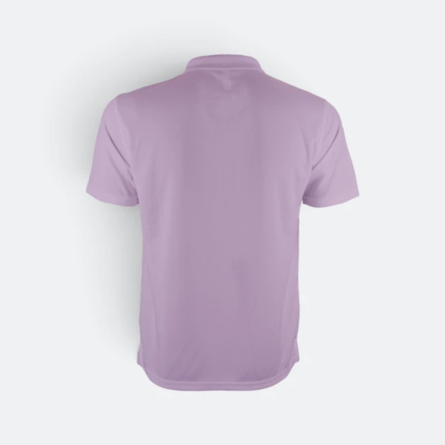 Qd06 quick dry short sleeve basic polo light purple back view