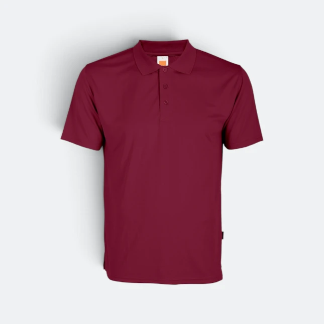 Qd06 quick dry short sleeve basic polo maroon colour view