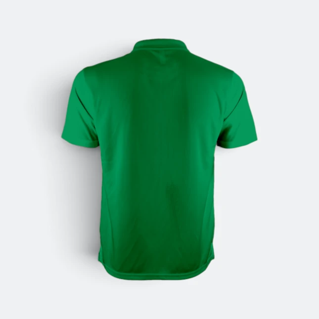 Qd06 quick dry short sleeve basic polo milo green back view