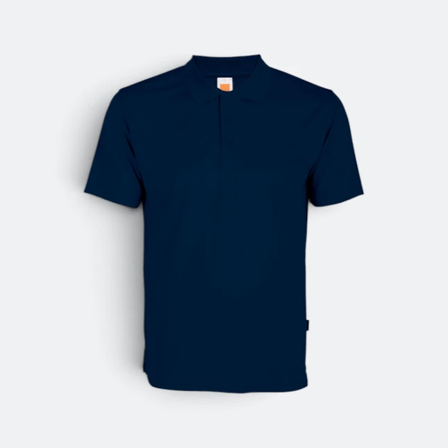 Qd06 quick dry short sleeve basic polo navy pro colour view