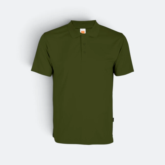 Qd06 quick dry short sleeve basic polo olive colour view