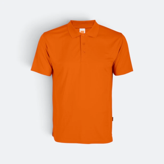 Qd06 quick dry short sleeve basic polo orange colour view