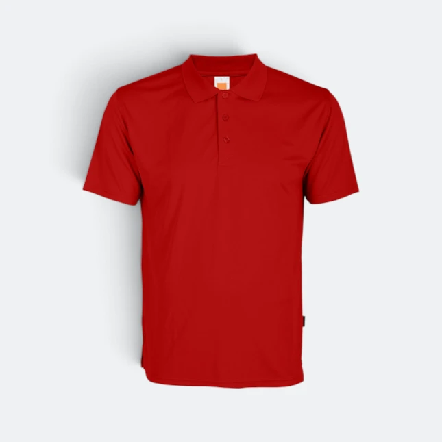 Qd06 quick dry short sleeve basic polo red colour view