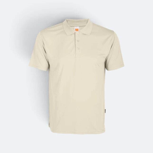 Qd06 quick dry short sleeve basic polo sand colour view