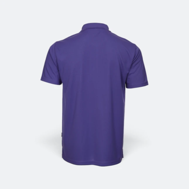 Qd06 quick dry short sleeve basic polo ultra violet back view