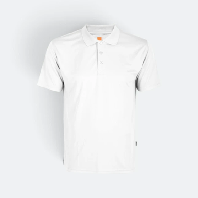 Qd06 quick dry short sleeve basic polo white colour view