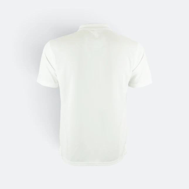 Qd06 quick dry short sleeve basic polo white back view