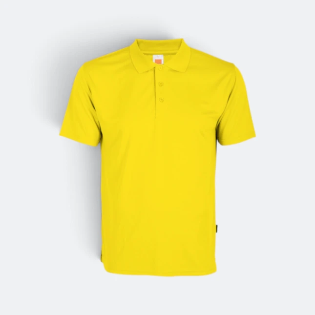 Qd06 quick dry short sleeve basic polo yellow colour view
